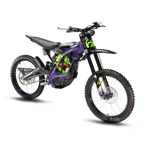 Электромотоцикл WHITE SIBERIA SUR-RON X Light bee 6000W 60V40AH (фиолетовый)